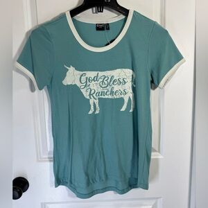 Cruel Women’s Teal Tee with White Accents